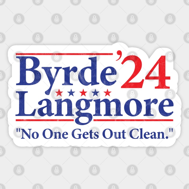 Byrde Langmore 2024 Election Sticker by vintage-corner